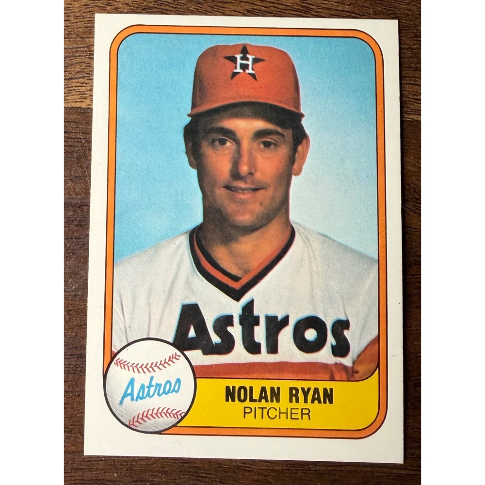 1981 Fleer Nolan Ryan 57 Houston Astros Baseball Card Hall of Fame Pitcher HOF